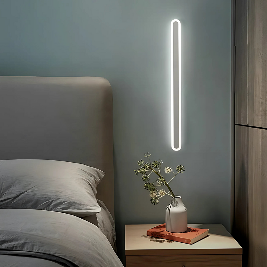 Нанесете външен светодиод Suha, дължина 60см, 8W, IP65, метал, линеен, бял