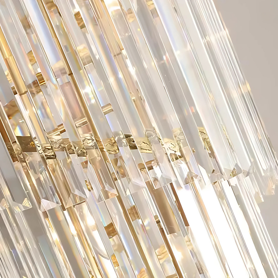 Кристален полилей Blois Ascendere E14, диаметър 60 см, злато, регулируема височина