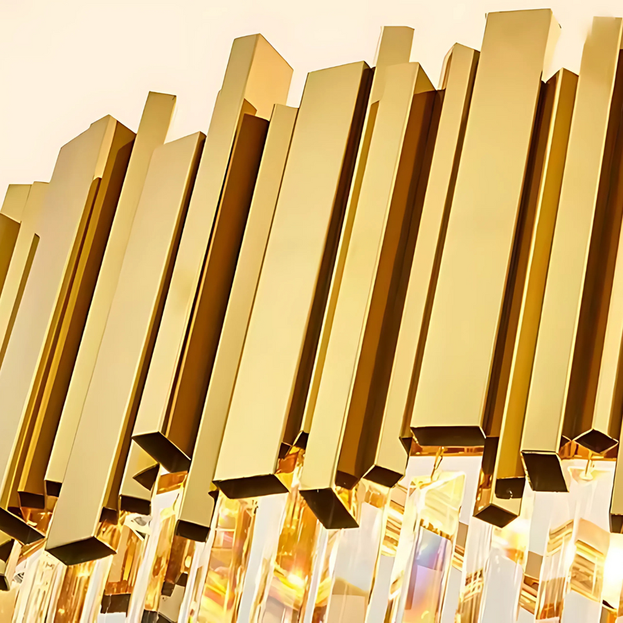 Кристален полилей Blois Ascendere E14, диаметър 60 см, злато, регулируема височина