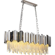 Кристален полилей Blois Regalis 10xe14, диаметър 80 см, сребро, регулируема височина