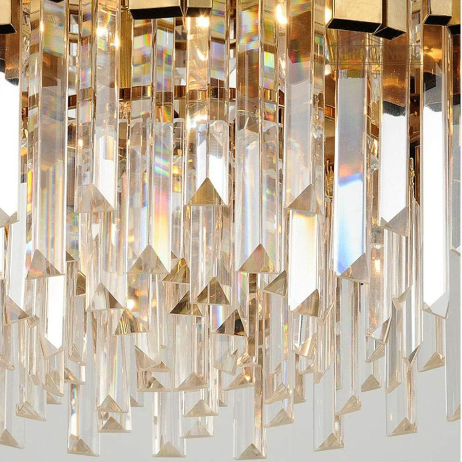 Magno Balmoral Crystal Chandelier, 9x E14, диаметър 60 см, злато, регулируема височина
