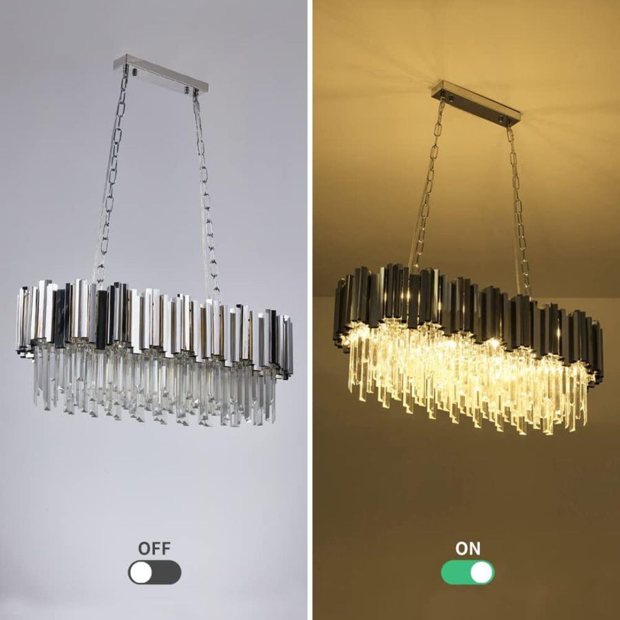 Кристален полилей Blois Regalis 10xe14, диаметър 80 см, сребро, регулируема височина