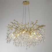 Crystal Chandelier Waltz Rhapsody, 9x G9, злато, 60 см, регулируема височина