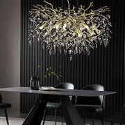 Crystal Chandelier Waltz Rhapsody, 9x G9, злато, 60 см, регулируема височина