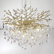 Crystal Chandelier Waltz Rhapsody, 9x G9, злато, 60 см, регулируема височина