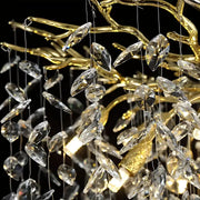 Crystal Chandelier Waltz Rhapsody, 12x G9, злато, 80 см, регулируема височина