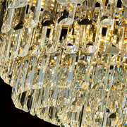 Chandilier Crystal Fontainebleau Supremo, 15x E14, диаметър 75 cm, злато, регулируема височина