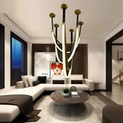 Модерен полилей, LED, Largo Area, 43W, топла, черна светлина