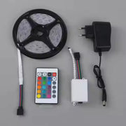 Комплект LED лента 2835 с дистанционно управление, RGB, 10W/M, 5M, IP44
