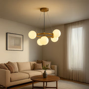 Roberto Chandelier, 5x G9, злато, метал, регулируема височина