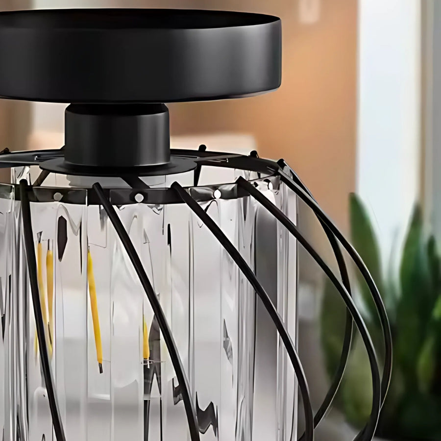 Monica Lust, 1 x E27, черен, метал / стъкло