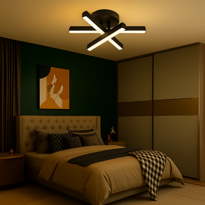 LED LED LED Lud, 18W, черен, метален, студ/горещ/неутрален свят