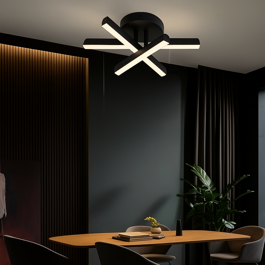 LED LED LED Lud, 18W, черен, метален, студ/горещ/неутрален свят