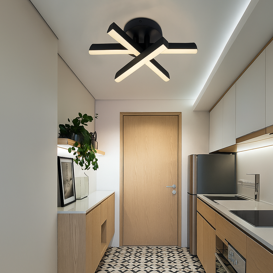 LED LED LED Lud, 18W, черен, метален, студ/горещ/неутрален свят