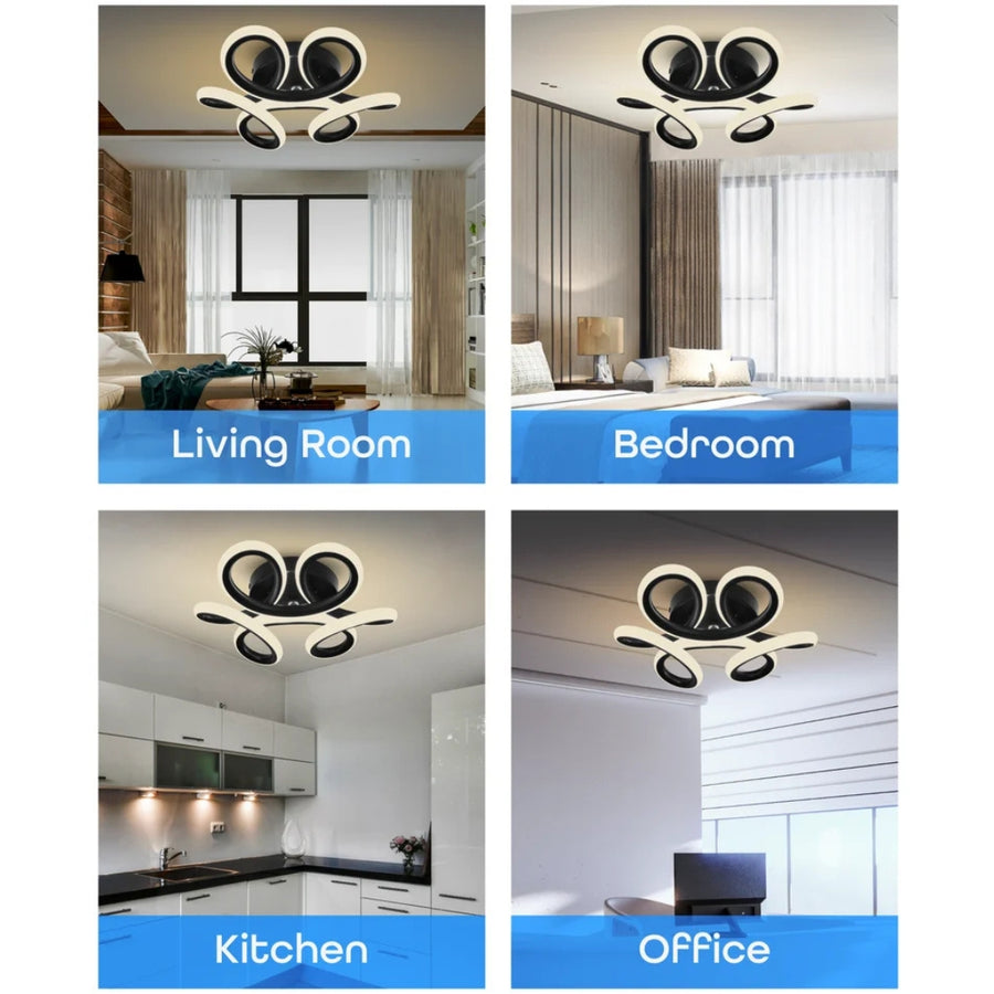 LED LED VERTEX HELIX, 15W, студена/гореща/неутрална светлина, черна