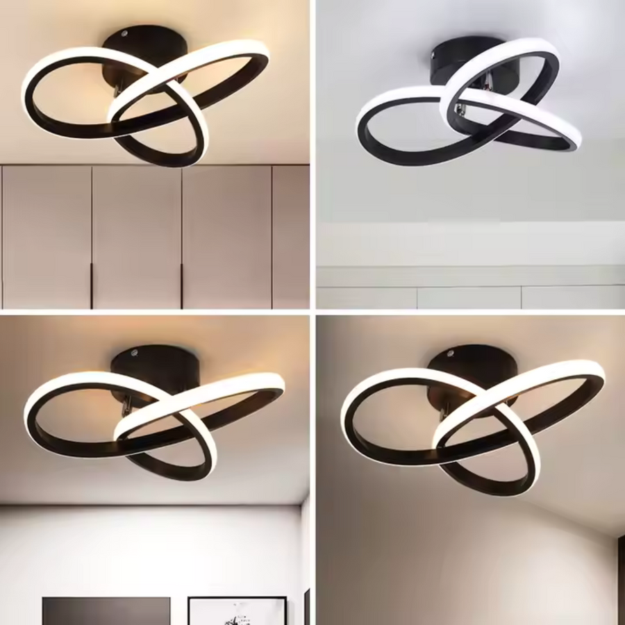 LED LED VERTEX Infinitum 26W, студена/гореща/неутрална светлина, черна