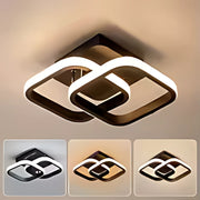 LED полилей VERTEX Matrix с припокриващи се ромби, метални рамки, 11W, 2 ромба, студена/топла/неутрална светлина, черен