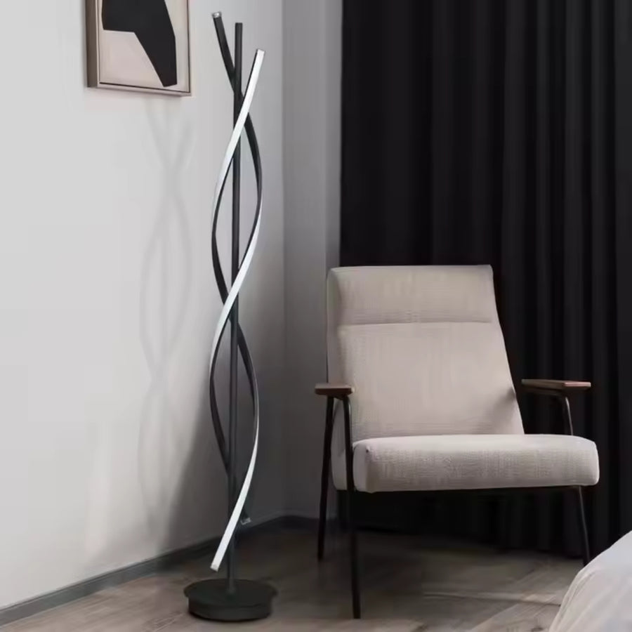 LED Upsilon, 48W, 3000K/4000K/6000K, метал и акрил, черно