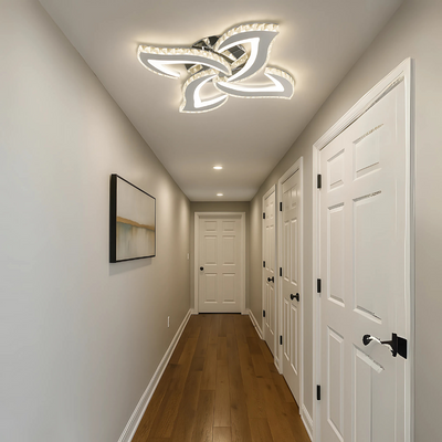 LED LED Alejandro с дистанционно управление, 73W, 4 цветя, студена/гореща/неутрална светлина, хром