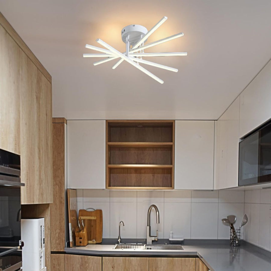 LED полилей с Gio Remote Control, 90W, 5 елемента, студена светлина/облечена/неутрална, нестабилна, бяла