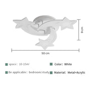 LED полилей с вашия Hypomoa 48W дистанционно управление, 3 звезди, студена/гореща/неутрална светлина, нестабилна, бяла