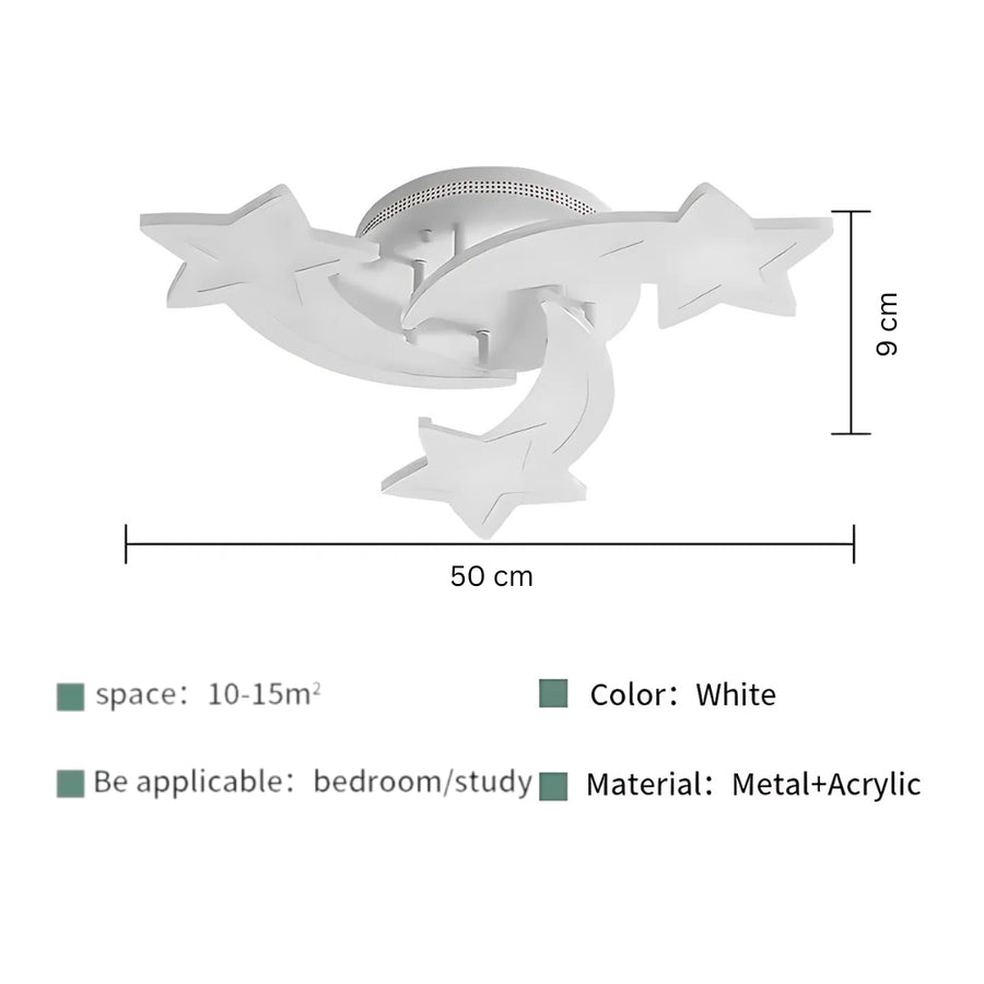 LED полилей с вашия Hypomoa 48W дистанционно управление, 3 звезди, студена/гореща/неутрална светлина, нестабилна, бяла