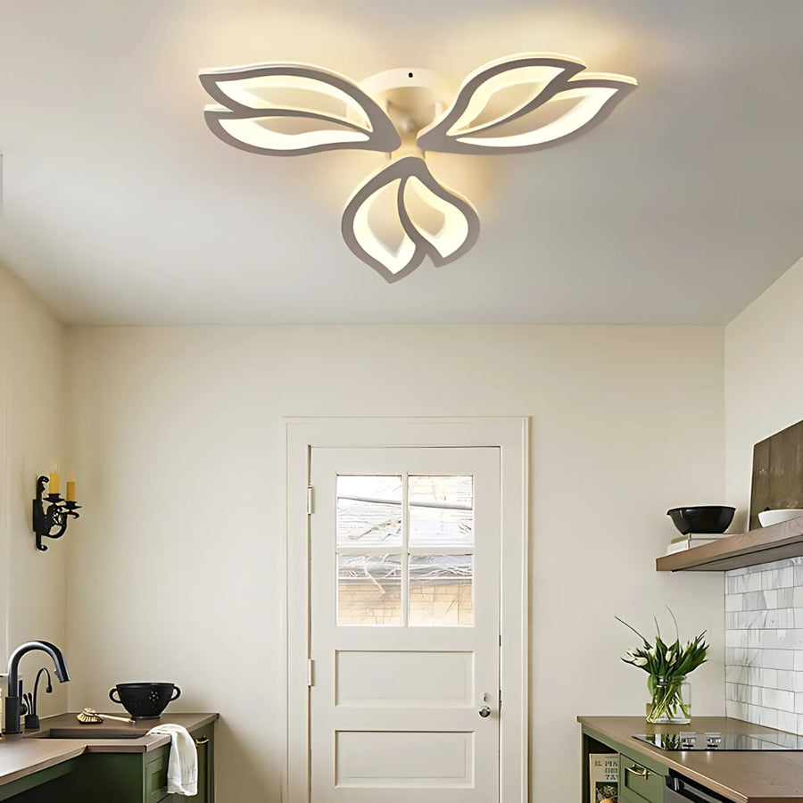 LED полилей с дистанционно управление Lily 44W, 3 елемента, студена/гореща/неутрална светлина, нестабилна, бяла