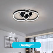 LED полилей със Stephan Remote Control, 55W, 2 кръга, студена/гореща/неутрална светлина, нестабилна, черна