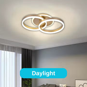 LED полилей със Stephanie Remote Control, 55W, 2 кръга, студ/гореща/неутрална светлина, нестабилен, златист