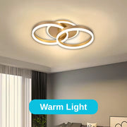 LED полилей със Stephanie Remote Control, 55W, 2 кръга, студ/гореща/неутрална светлина, нестабилен, златист