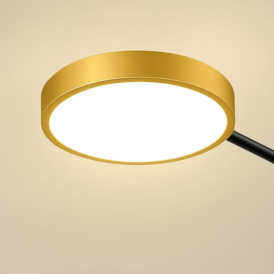 LED похот на телекомда Мария, 8 елемента, 63W, гореща/студена/неутрална светлина, недобросъвестно, злато