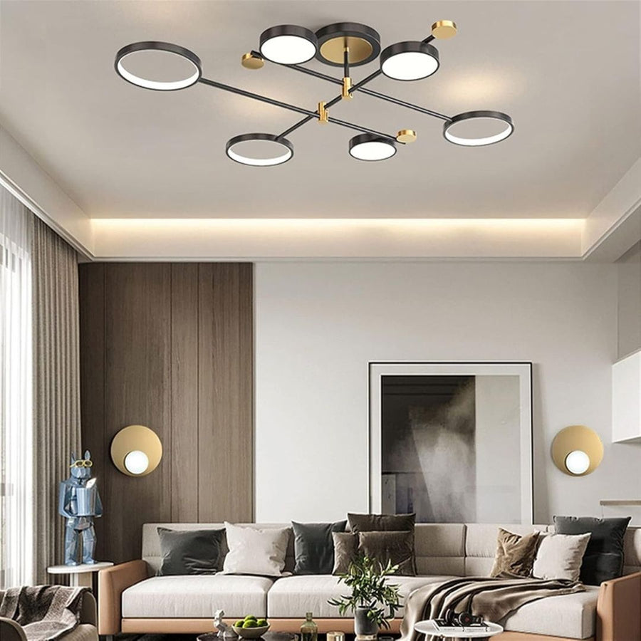 Водеща похот на телекомда Мария, 63W, 6 елемента, гореща/студена/неутрална светлина, недобросъвестно, черно