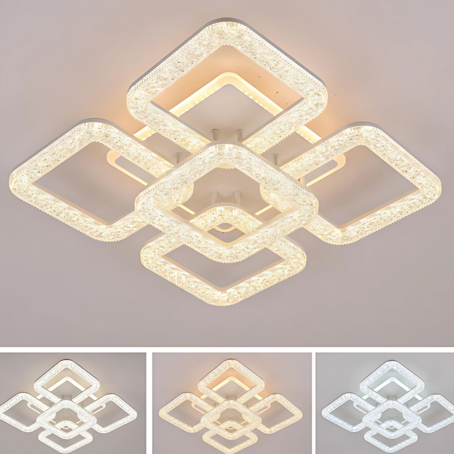 LED LED LED Astrid с дистанционно управление, 114W, подрастващ, бял