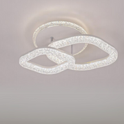 LED LED ASGARD дистанционно управление, маргаритка, бяла, кристали