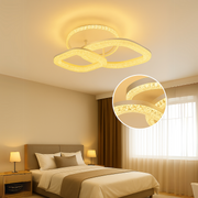 LED LED ASGARD дистанционно управление, маргаритка, бяла, кристали