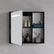 Комплект мебели за баня в баня, 80x40см, 2 парчета, черно и бяло