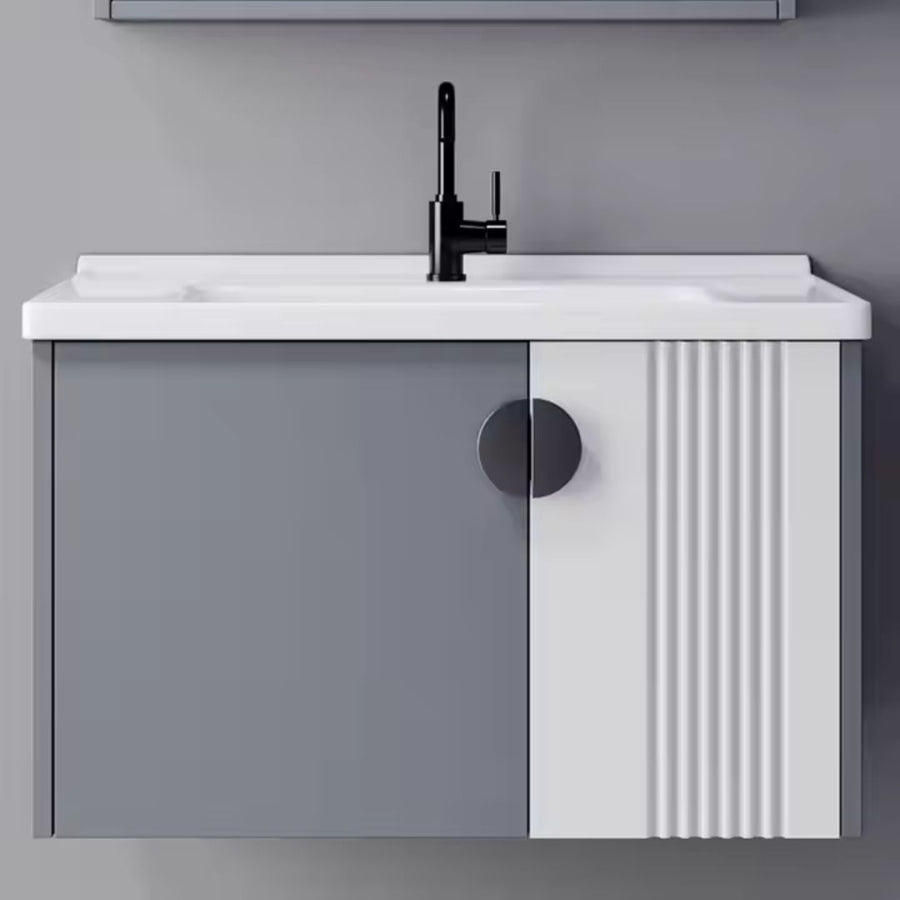 Комплект мебели за баня Mykonos, 60x40 cm, 2 парчета, сиво и бяло