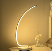 Немезисна LED лампа, 10W, студена/гореща/неутрална светлина, метална и акрилна, бяла