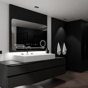 Правоъгълно светодиодно огледало, 120x80см, Harmonie Motionglow Marcello, заместник -система, часовник и термометър, козметичен луп