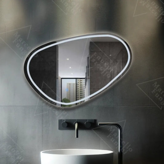 LED огледало, 80x45cm, dissegn touch marcello, система за размразяване, подразбираема