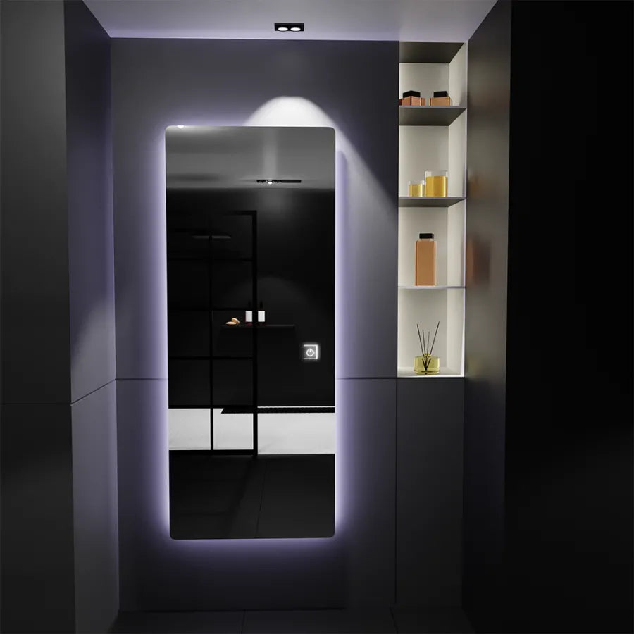 Правоъгълно светодиодно огледало 60x150cm Marcello Touch Tranesh Quarzo