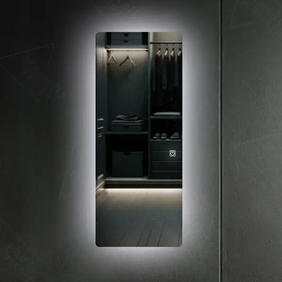 Правоъгълно светодиодно огледало 60x150cm Marcello Touch Tranesh Quarzo