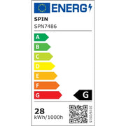 LED панел вградена 28W студена бяла светлина