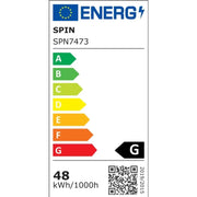 LED панел вдлъбна 48W студена бяла светлина