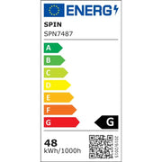 LED панел вдлъбна 48W гореща бяла светлина