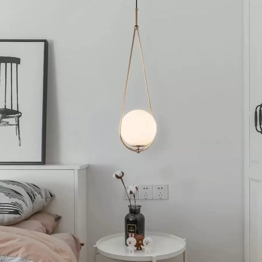 Полилей LOFT Haven, 1x E27, бяло злато, метал, регулируема височина Модерни полилеи Заглавие по подразбиране Alessandro Design