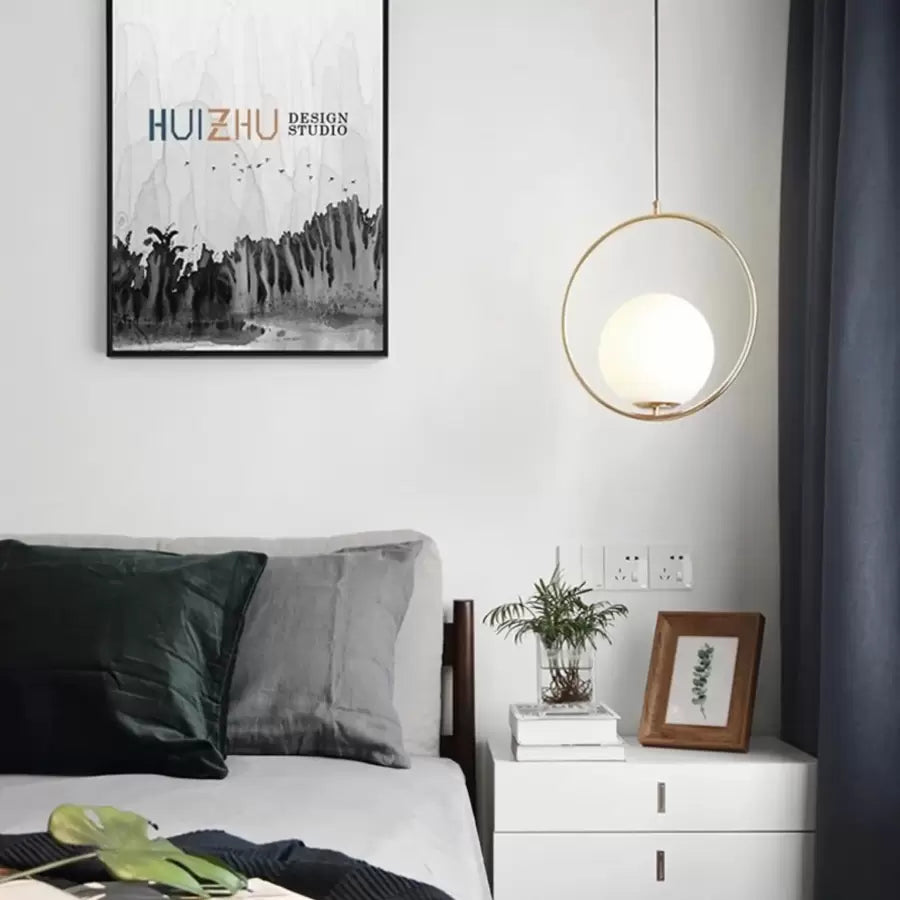 Полилей LOFT Haven, 1x E27, бяло злато, метал, регулируема височина