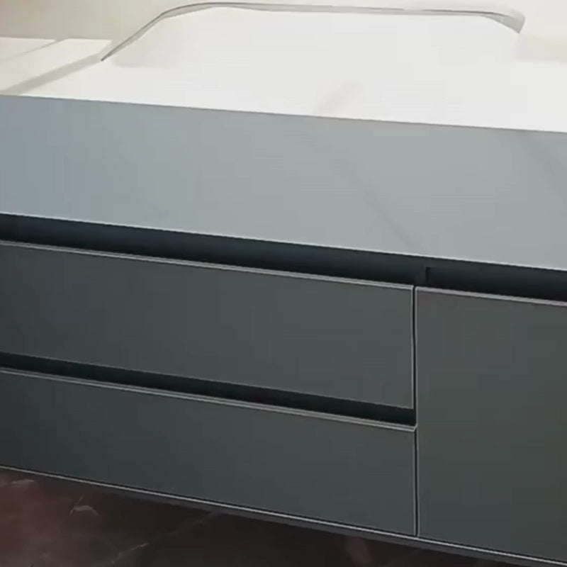 Комплект мебели за мебели за баня на Santorini, 80x50см, 2 парчета, сиво и бяло