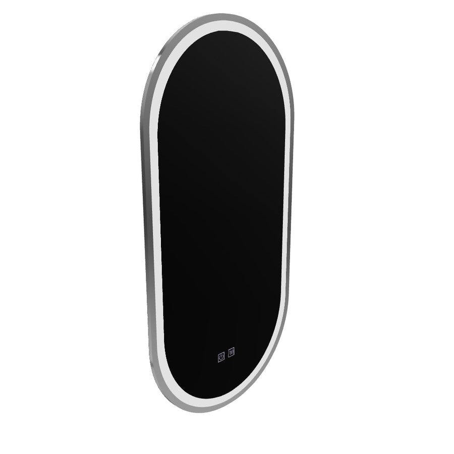 Овално LED огледало, 50x100cm, Velara Touch, система за разрушаване, подразбиращ се