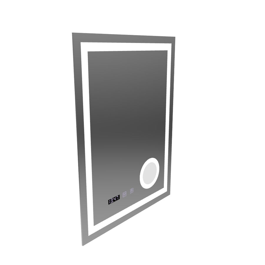 NIVERA LED Touch Mirror система против запотяване, часовник и температура 60x80 cm Козметична лупа